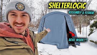 ShelterLogic Garage Assembly and Review [upl. by Dickman608]