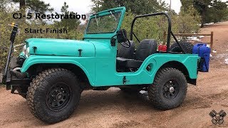 1965 Jeep CJ5 Restoration Full Video [upl. by Mitzl917]