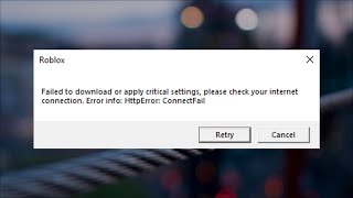 Roblox  Failed To Download Or Apply Critical Settings  Please Check Your Internet Connection 2022 [upl. by Cherry225]