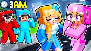 Crystal is SLEEPWALKING At 3AM In Minecraft [upl. by Arama680]