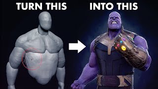 Sculpting THANOS in 11 Minutes [upl. by Docia]