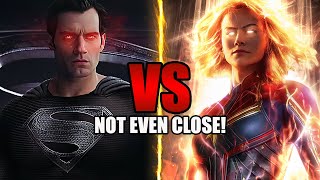 Why Superman VS Captain Marvel Isnt Even Close  MCU vs DCEU [upl. by Nnaael]