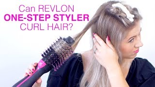 Can REVLON ONE STEP HAIR DRYER curl hair [upl. by Malliw]