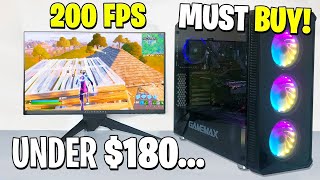 I Built The Best BUDGET Gaming PC For 180 Runs Fortnite At 200 FPS Amazon Links In Desc [upl. by Toby]