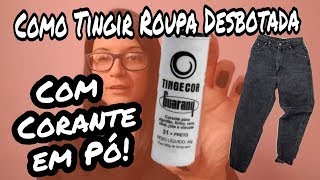 Como tingir roupas usando corante em pó [upl. by Leohcin652]