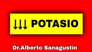 HIPOPOTASEMIA【Potasio BAJO】 causas síntomas ecg fisiopatología y tratamiento Hipokalemia [upl. by Mary]