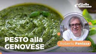 PESTO ALLA GENOVESE  La ricetta imperdibile dello CHEF Roberto Panizza [upl. by Jermain492]