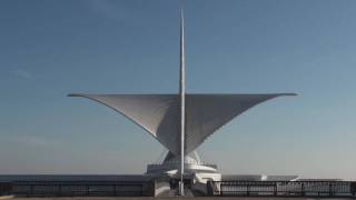 Time Lapse Milwaukee Art Museum  Calatrava  Burke Brise Soleil  HD [upl. by Nerval]