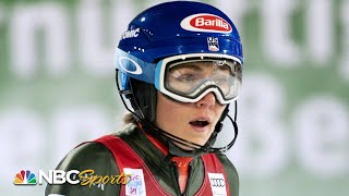 Mikaela Shiffrin settles for 3rd in Flachau slalom  NBC Sports [upl. by Eiduam]