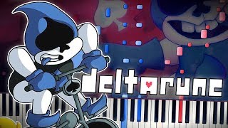 Deltarune  VS LANCER Battle Theme  Piano Tutorial  Synthesia [upl. by Cowie]