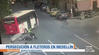 Así fue la impresionante persecución para capturar a dos fleteros en Medellín [upl. by Tena]