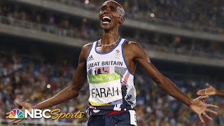 Mo Farah repeats doubledouble with gold in Rio 5000m  Olympic Games Week  NBC Sports [upl. by Enirol]