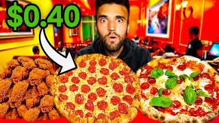 WORLD’S CHEAPEST Vs MOST EXPENSIVE PIZZA  040 vs 100000 MrBeast Record Broken [upl. by Moriyama659]