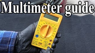 How to Use a MULTIMETER  Beginners Guide Measuring Volts resistance continuity amp Amps [upl. by Judie654]