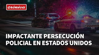 Impactante persecución policial en Estados Unidos [upl. by Tanhya]