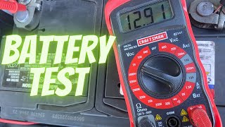 HOW TO USE A DIGITAL MULTIMETER ON A CAR BATTERY [upl. by Miyasawa]