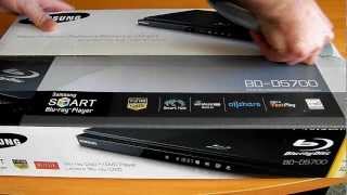 Samsung BDD5700 Bluray player unboxing first view and impression [upl. by Saenihp]