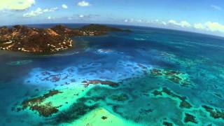 ISLA PROVIDENCIA y Santa Catalina COLOMBIA desde el aire con Drone [upl. by Adnorahs]