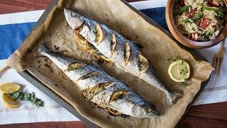 Whole Roasted Lemon amp Herb Mackerel [upl. by Nor]