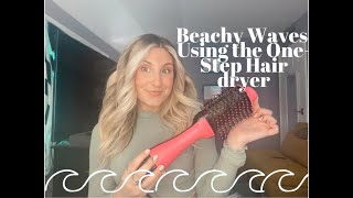 Revlon OneStep Hair Dryer Tutorial for Beachy Waves [upl. by Akital]