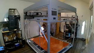 Big Dowell 3D Printer Build to first print [upl. by Aicilat62]