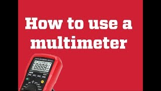 How to use a multimeter on 12V batteries [upl. by Ydolem240]