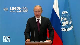 WATCH Russia President Putins full speech at UN General Assembly [upl. by Sugna]