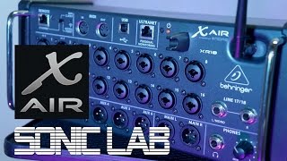 Behringer XAir XR18 Desk  SonicLAB Review [upl. by Florette]