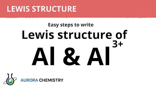 Lewis dot structure of Al amp Al3 [upl. by Jehanna185]