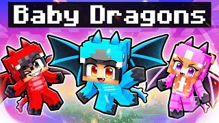 We Turned Into BABY DRAGONS In Minecraft [upl. by Fleck]