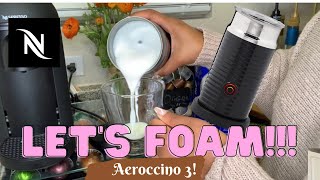 How To Foam Milk With Aeroccino 3 Make Coffee With Foam Tips amp Tricks  Easy Foamed Latte Recipe [upl. by Nostaw655]