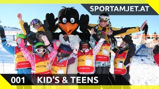 Skischule  Flachau  Kids amp Teens  Kinderskikurs  Sport am Jet [upl. by Akinna]