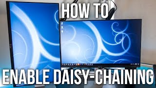 How To Enable DaisyChaining On The Dell U2414H Monitor [upl. by Yursa]