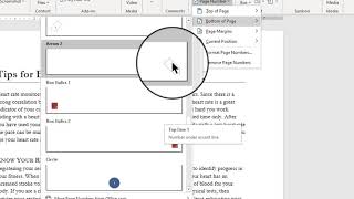 How to Insert and Modify Automatic Page Numbering in Word 365 [upl. by Euqinim]