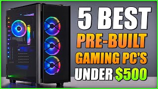 5 Best PreBuilt Gaming PCs Under 500 on Amazon 2022 [upl. by Blus]