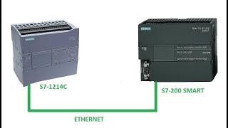 How to communicate Siemens S71200 plc amp S7200 smart plc [upl. by Arej]