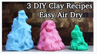 DIY Air Dry Clay Recipes FAST and EASY [upl. by Rois]