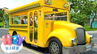 Las Ruedas del Autobús 🚌 Canciones infantiles en Español  HeyKids [upl. by Adnuhsar]