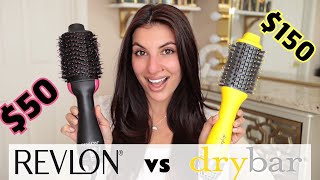 COMPARING the Revlon One Step Hair Dryer and Volumizer VS Drybar Double Shot [upl. by Marchal]