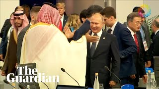 Putin and Saudi crown prince highfive at G20 summit [upl. by Wiltshire]