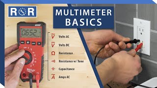 How to Use a Multimeter amp Electricity Basics  Repair and Replace [upl. by Ardnossak]