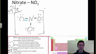 Lewis Structure Nitrate NO3 [upl. by Eifos]