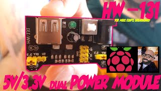 Arduino HW131 dual Power Supply Module 33V 5V overview and demo [upl. by Ecydnac34]