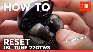 HOW TO RESET JBL TUNE 220TWS True wireless earbuds By Soundproofbros [upl. by Aihsakal]