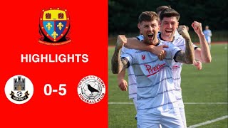 Caerleon 05 Cwmbrân Town  Gwent FA Senior cup  Quarter final highlights [upl. by Lleneg]