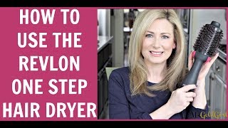 How To Use The Revlon One Step Hair Dryer  MsGoldgirl [upl. by Hazard]