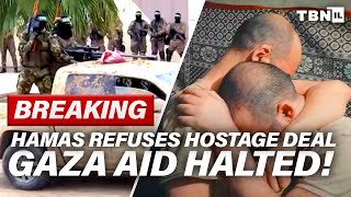 BREAKING Israel FREEZES Gaza Aid – Hamas REJECTS Hostage Deal  TBN Israel [upl. by Nemzaj]