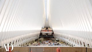 World Trade Center Oculus Explained by Architect Santiago Calatrava  Architectural Digest [upl. by Anelah]