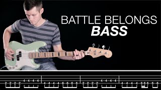 Battle Belongs  Bass Cover  Lesson [upl. by Mcdade]