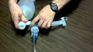 Inline nebulizer with BVMintubation [upl. by Rod258]